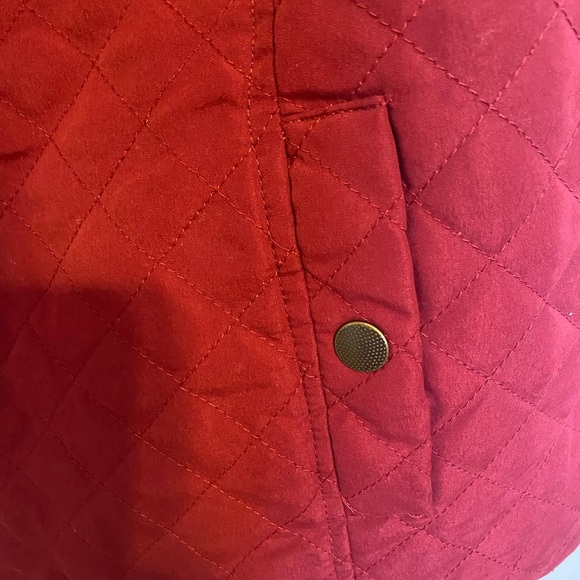 Red quilted vest by Christopher and Banks - Picture 3 of 5